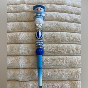 Monsters beaded pen blue and white!